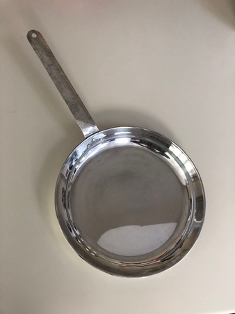 Irish silver frying pan